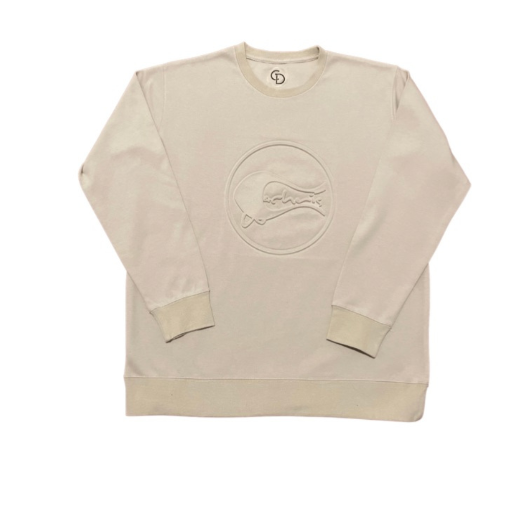 Khaki CWC Embossed Crewneck