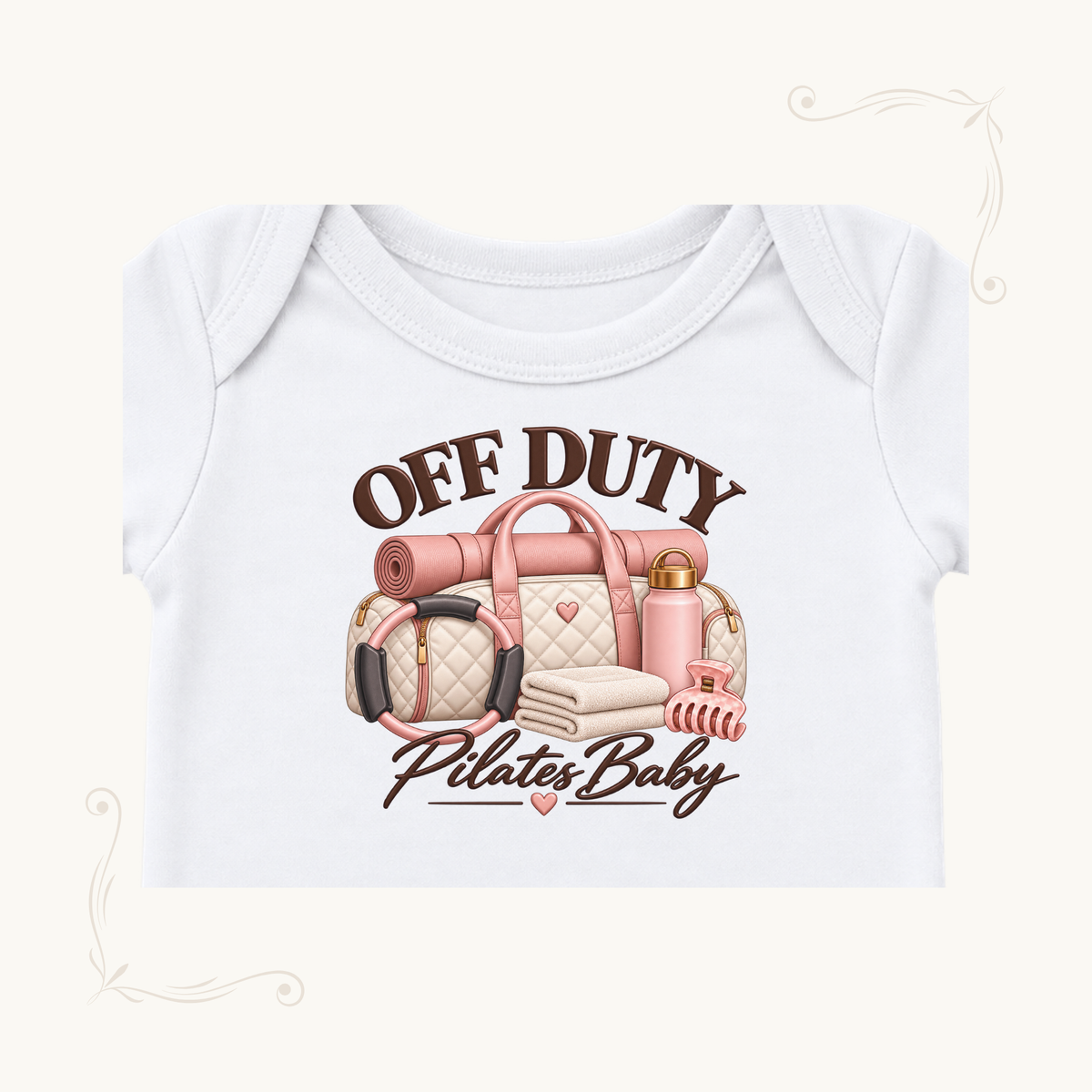 Off Duty Pilates Baby Bodysuit
