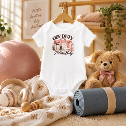Off Duty Pilates Baby Bodysuit