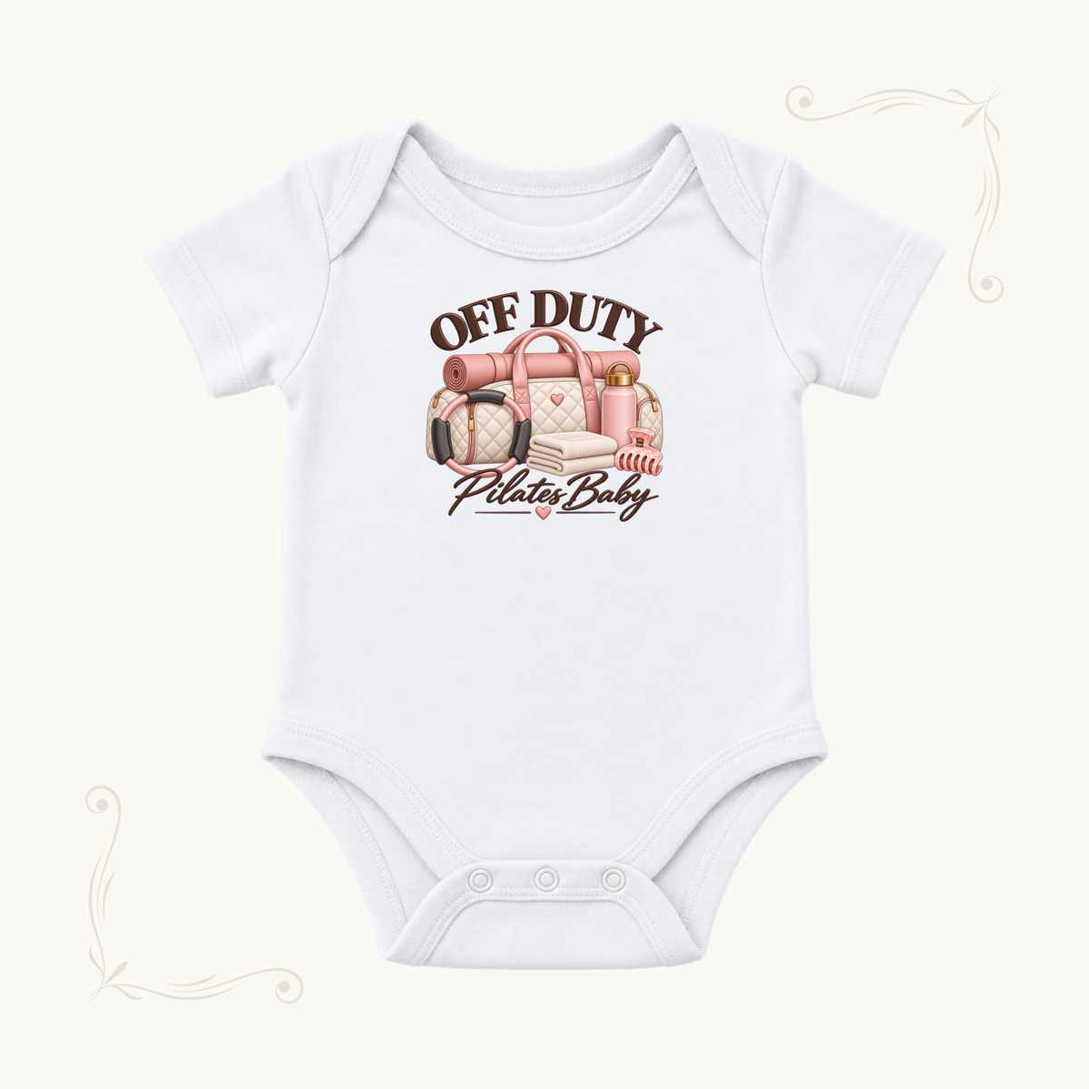 Off Duty Pilates Baby Bodysuit