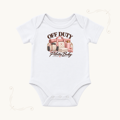 Off Duty Pilates Baby Bodysuit