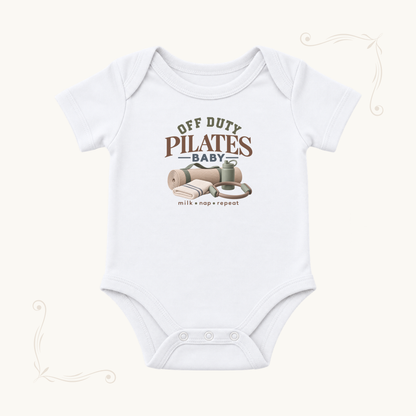 Off Duty Pilates Baby Bodysuit