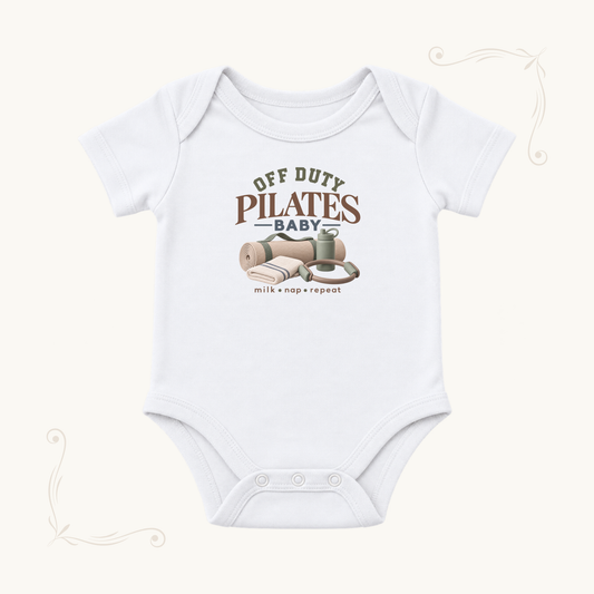 Off Duty Pilates Baby Bodysuit