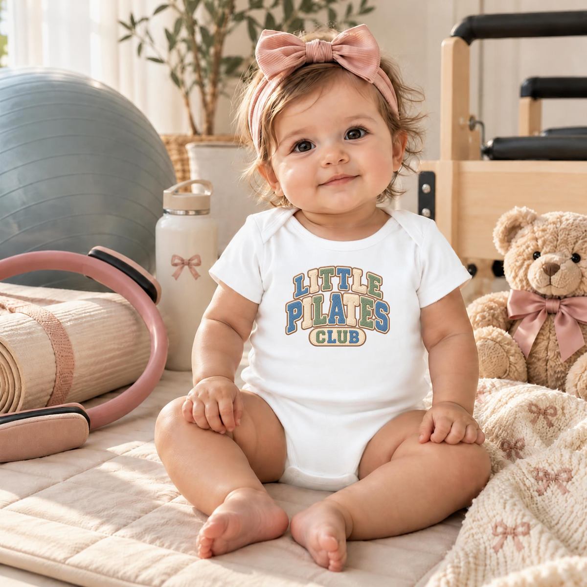 Pilates Baby Statements Baby Bodysuit